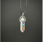 R. M. ékszer Fókusz hegyikristály Vogel csakra medál nyaklánccal 3cm (022405)