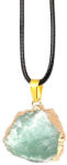 R. M. ékszer Természetes bőség aventurin nyers medál nyaklánccal réz díszítéssel 3-4cm (022391)