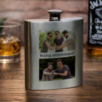 NagyAjándék. hu Egyedi fényképes flaska 2 képpel