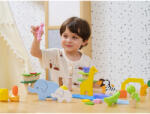 Viga Toys Blocuri din lemn colorate povesti tropicale (55 piese), viga (44820) - bekid