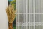 MENDOLA Perdea cu rejansă Clarence alb - perdea elegantă cu bordură macramé
