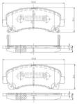 NIPPARTS set placute frana, frana disc NIPPARTS N3609011 (N3609011)