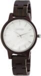 RAPTOR Ceas dama, Raptor, cadran alb, carcasa si bratara lemn neagra (RA10187-001) Ceas