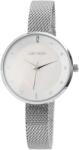 Just Watch Ceas femei, Just Watch, bratara inox impletita milaneza argintie, cadran alb cu cristale (JW10016-001) Ceas