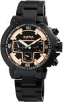 RAPTOR Ceas barbatesc, Raptor, carcasa si bratara neagra, cadran bicolor, data, zi, 24h, 47mm (RA20215-002) Ceas