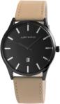 Just Watch Ceas barbatesc, Just Watch, functie data, carcasa si cadran negru, curea piele naturala bej (JW14204BK-BR) Ceas