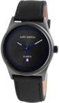 Just Watch Ceas barbatesc, Just Watch, functie data, carcasa negru mat, cadran negru, curea piele naturala neagra (JW10035-BK) Ceas