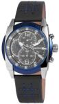 RAPTOR Ceas barbatesc, Raptor, data, aparenta chrono, carcasa bicolora, curea piele antracit (RA20125-002) Ceas