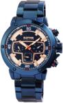 RAPTOR Ceas barbatesc, Raptor, carcasa si bratara albastra, cadran bicolor, data, zi, 24h, 47mm (RA20215-003) Ceas