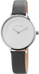 Just Watch Ceas dama, Just Watch, carcasa argintie, cadran alb, curea piele neagra (JW10020-001) Ceas