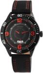 RAPTOR Ceas barbatesc, Raptor, carcasa si cadran negre, data, curea piele naturala neagra (RA20259-003) Ceas