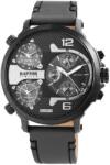 RAPTOR Ceas barbatesc, Raptor, 3 fuse orare, data/zi, negru, curea gri, 52mm (RA20130-002) Ceas