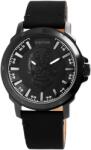 RAPTOR Ceas barbatesc, Raptor, cadran si carcasa neagra, curea piele neagra (RA20216-003) Ceas