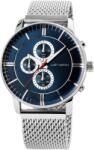 Just Watch Ceas barbatesc, Just Watch, cronograf, argintiu, bratara milaneza inox (JW20019-002) Ceas
