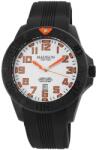 Madison New York Ceas barbatesc, Madison, Diver Orange, carcasa carbon, 20 Bar, 2 curele - silicon si nailon, data, diametru 48mm (SUN548D) Ceas