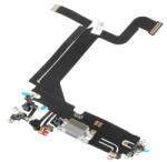 Aftermarket Piese si componente Banda cu Conector Incarcare - Microfon Apple iPhone 14 Pro Max, Argintiu (ban/co/mi/ai14prom/ar) - pcone