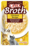 CIAO Hrană umedă pentru pisici CIAO Broth cu pui fără cereale, gluten, lactoză și zahăr 40 g (EU825)