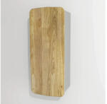 Devo Dulap baie suspendat 34x94 cm PAL gri deschis/stejar Devo Oval 1 ușă (OV-SW1DLE34-P34D01L10)