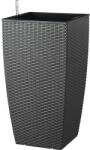 Lafiora Ghiveci tip vază FloraSelf plastic 31x31x57 cm antracit incl. set de udare și indicator al nivelului de apă (10.07.0157E)