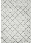 SoleVito Covor Shaggy Solevito romburi ivory 160x230 cm (AB03-21 IVORY-SILVER 160X230) Covor