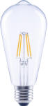 Flair Bec LED variabil Flair E27 4W 470 lumeni, glob pară ST64, lumină caldă (ST64 CLEAR_E27_4W_470LM_DIM_927)