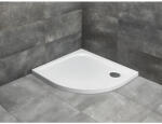 Radaway Cădiță de duș semirotundă Radaway Delos E 80x90x4, 5 cm acril alb SDE8090-01R (SDE8090-01R)