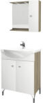 Savini Set mobilier baie pe pardoseală Savinidue Bicolor 65 cm PAL alb (PK4203N+PK4295N/LED)
