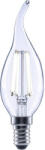 Flair Bec LED variabil Flair E14 6W 806 lumeni, glob clar lumânare decorativă, lumină neutră (CL35 CLEAR_E14_5.5W_806LM_DIM_4000K)