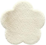 SoleVito Covor pufos Solevito Romance model floare bej Ø 60 cm (MO01-22 BEIGE 60X60CM) Covor