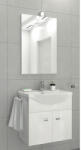Savini Set mobilier baie suspendat Savinidue Emma 56 cm PAL alb (COMP.EMMA)