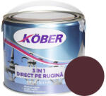 Köber 3in1 Email lucios anticoroziv Köber 3 în 1 Direct pe rugină roșu vin RAL 3005 2, 5 l (E813005L-C2.5L)