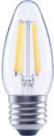 Flair Bec LED variabil Flair E27 5, 5W 806 lumeni, glob clar lumânare, lumină caldă (C35 CLEAR_E27_5.5W_806LM_DIM_2700K_)