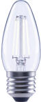 Flair Bec LED variabil Flair E27 2, 2W 250 lumeni, glob clar lumânare, lumină neutră (C35 CLEAR_E27_2W_250LM_DIM_4000K_CR)