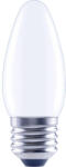 Flair Bec LED variabil Flair E27 4W 470 lumeni, glob mat lumânare, lumină caldă (C35 MILKY_E27_4W_470LM_DIM_2700K_CR)