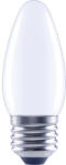 Flair Bec LED variabil Flair E27 6W 806 lumeni, glob mat lumânare, lumină caldă (C35 MILKY_E27_6W_806LM_DIM_2700K_CR)