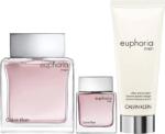 Calvin Klein Set Calvin Klein: Euphoria, Apa de toaleta, Barbati, 100 ml + Euphoria, Apa de toaleta, Barbati, 15 ml *Miniature + Euphoria, After-Shave Balm, 100 ml - parfumedu - 254,76 RON
