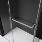 Radaway Ajtón lévő szálcsiszolt króm törölközőtartó fogantyúval Furo termékcsaládhoz