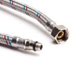  Csaptelep bekötőcső (flexibilis), 3/8"-M10, 50 cm - gepeszplaza - 999 Ft