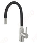 FERRO Zumba álló mosogató csaptelep, flexibilis, fekete (BZA4BSS)