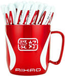 AIHAO Set 48 pixuri cu gel Aihao 801A, Rosu (AH801AR-48)
