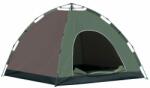 ART Kemping sátor, 4 személyes, vízálló, táskával, automatikusan nyíló, zöld és barna, 210x210x135 cm