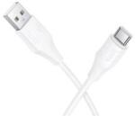 hoco. X124 adatkábel (USB - Type-C, 3A, gyorstöltő, 100cm) FEHÉR (178715)