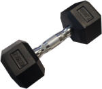  Egykezes hatszögletű HEX súlyzó 7, 5 kg gumírozva