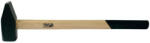 Strend Pro Lakatoskalapács, Strend Pro HM131, fekete, 4000 g, fa nyél, acél fej, DIN 1042, lapos/hegyes, 70 cm nyél (TC230434)