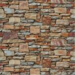 MÉDIA Öntapadó és mosható fali tapéta Különféle barna és szürke kőfal, 300 x 200 cm (FOTOTAP5317)