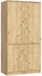 Brius Dulap cu 4 usi, rafturi si bara pentru umerase, PAL laminat, 90x51x180 cm, stejar artisan (AK-12218938-3/3) Comoda