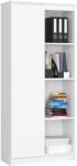 Brius Dulap cu usa si 8 etajere, PAL laminat 16 mm, 80x35x180 cm, alb (AK-38164291-2/2) Comoda