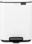 Brabantia Coș cu pedală BO 7 l, alb, oțel, Brabantia (BRAB236884) Cos de gunoi