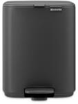 Brabantia Coș cu pedală BO 7 l, minerál gri, oțel, Brabantia (BRAB237980) Cos de gunoi