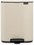 Brabantia Coș cu pedală BO 12 l, fin bej, oțel, Brabantia (BRAB238024) Cos de gunoi